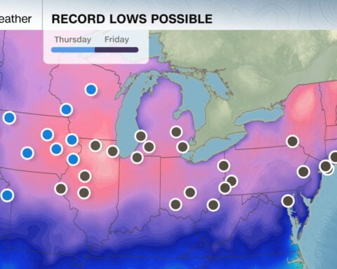 Millions wake up to extreme cold that’s breaking records as it spreads east