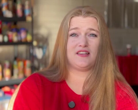 Woman transforms carport into humble pantry for neighbors in need