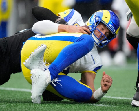 Rams QB Matthew Stafford has already moved past the 3-turnover game that slowed his standout season