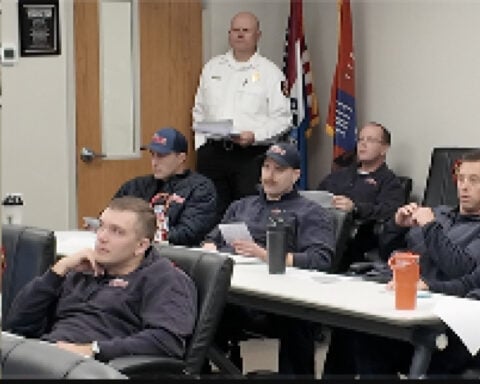 High school Spanish students teach firefighters lifesaving phrases