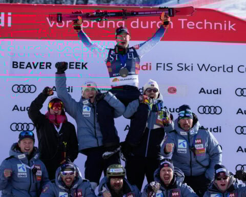 Swiss ski racer Marco Odermatt wins World Cup downhill opener, Ryan Cochran-Siegle takes 2nd