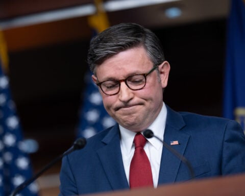 Speaker Johnson pleads with Republicans to keep concerns private after tumultuous week