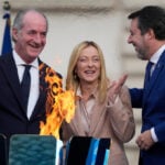 Cauldron for Milan Cortina Winter Olympics lit at Italy's presidential palace with 2 months to go