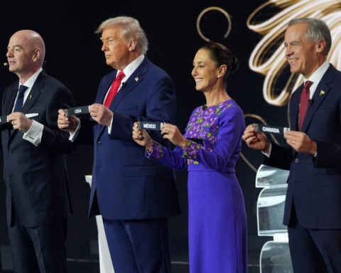 Trump meets Mexican President Sheinbaum in person for the first time at World Cup draw
