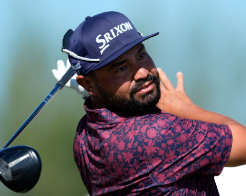 Cameron Young and J.J. Spaun part of another 5-way tie for the lead in the Bahamas