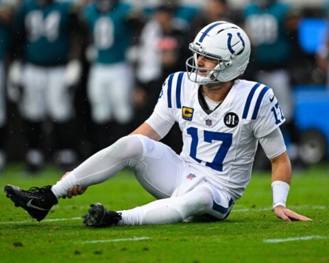 Colts QB Daniel Jones sidelined with right Achilles tendon injury