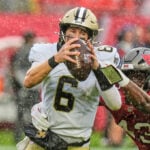 Rookie QB Tyler Shough's 2 TD runs lead Saints to a 24-20 upset of Buccaneers