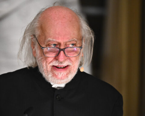 Nobel literature laureate Krasznahorkai delivers rare lecture in Stockholm