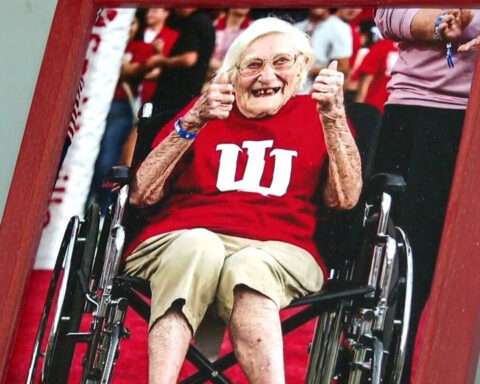 Longtime Indiana University football fan celebrates historic winning season after 7 decades of support