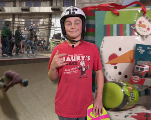 13-year-old turns skateboarding competition into holiday toy collection