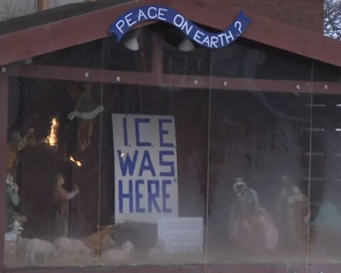 Archdiocese weighs in on church’s ‘Ice Was Here’ nativity scene