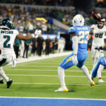 Chargers' Dicker kicks winning field goal, Jefferson's interception seals 22-19 OT win over Eagles