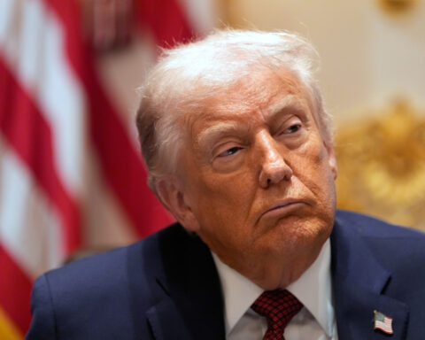 The Latest: Trump speaks on Americans’ economic worries and blames Democrats at Pennsylvania rally