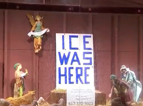 Controversial nativity scene will remain until further conversation with archdiocese, church leaders say