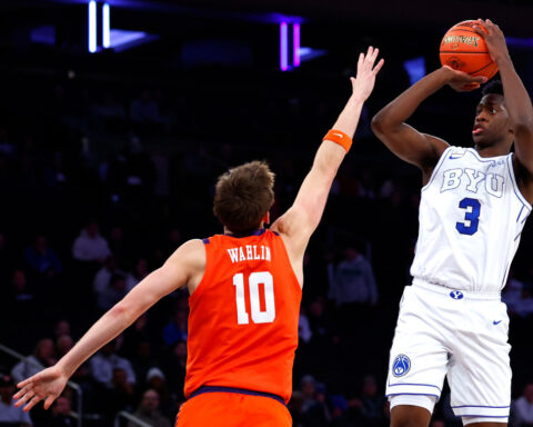 Wright hits winning 3 at buzzer and Dybantsa scores 28 as No. 10 BYU rallies past Clemson 67-64