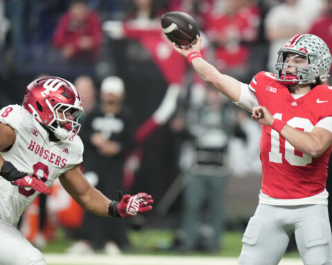 Indiana's Stephen Daley likely to miss playoffs after celebration injury that was captured on video