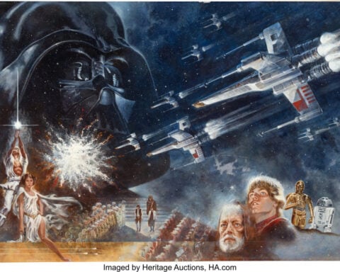 The painting that introduced 'Star Wars' to the world fetches $3.9M at auction