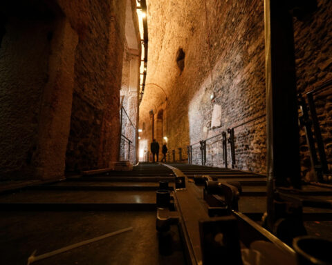 Verona's ancient Roman Arena gets a modern facelift for the 2026 Winter Olympic Games