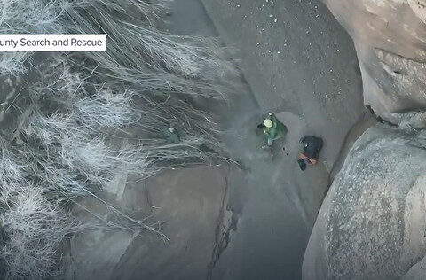 Quicksand traps hiker inside Arches National Park