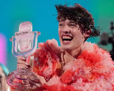 Eurovision champion Nemo returns the winner's trophy to protest Israel's inclusion