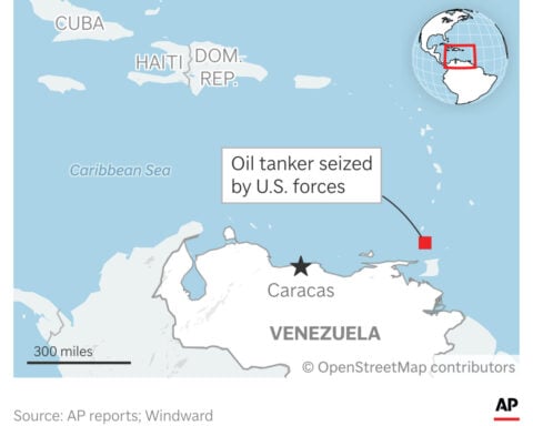 Noem links the seizure of an oil tanker off Venezuela to US antidrug efforts