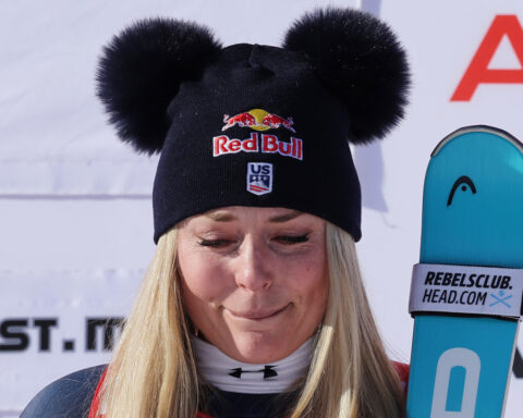 Remarkable Lindsey Vonn wins World Cup downhill at age 41 to start her Olympic season