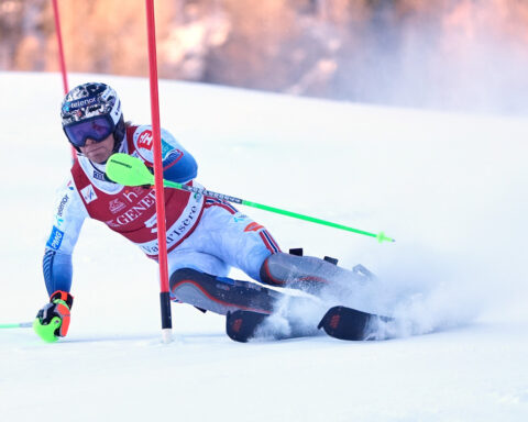 Swiss skier Loic Meillard leads 3 Norwegians in 1st run of Val d'Isere slalom