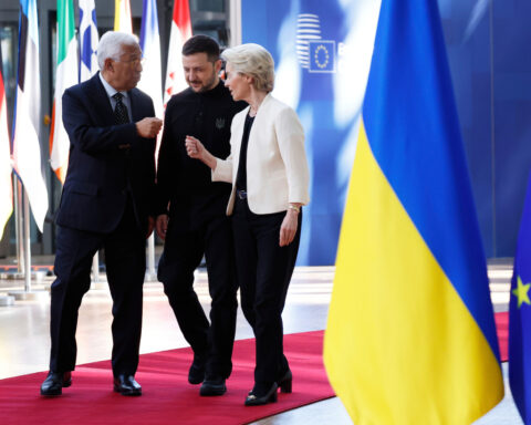 Envoys try to narrow gaps on a loan plan for Ukraine ahead of Thursday's crunch EU summit
