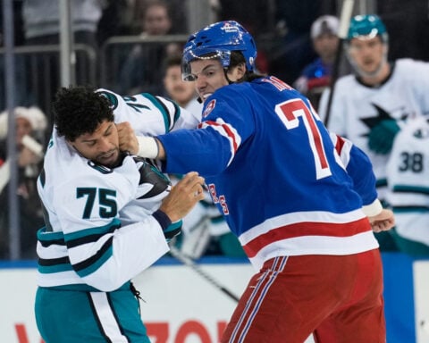 Back from injury, Rangers' Matt Rempe says he won't be deterred from dropping gloves
