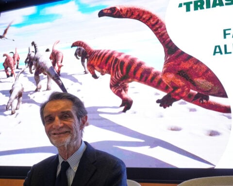 A photographer finds thousands of dinosaur footprints near Italian Winter Olympic venue