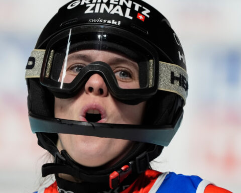 Mikaela Shiffrin wins 4th straight slalom of the Olympic season as rivals falter in night race