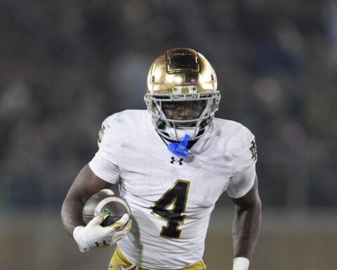 Notre Dame running back Jeremiyah Love announces he's entering NFL draft