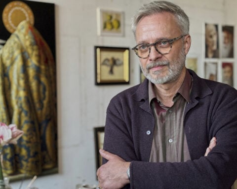 Church altar featuring homeless man goes on display a stone's throw from his grave at the Vatican