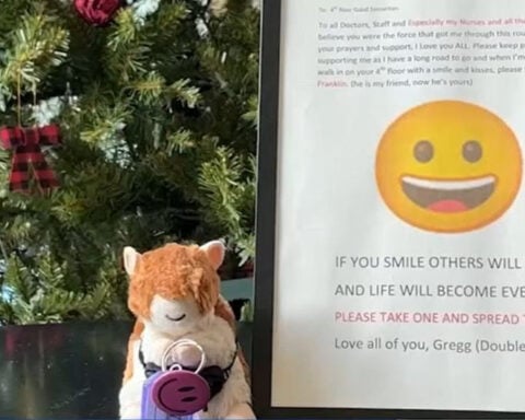 He left nurses a stuffed animal. After his death, it took on a new meaning
