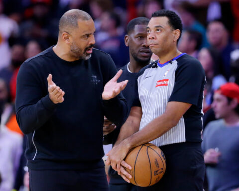Rockets coach Ime Udoka fined for slamming refs after overtime loss to Denver