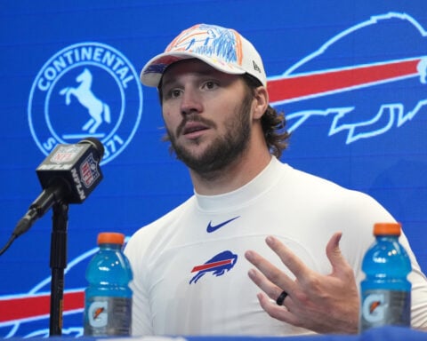 Add expectant father to Allen's list of achievements in Buffalo, after Steinfeld announces pregnancy