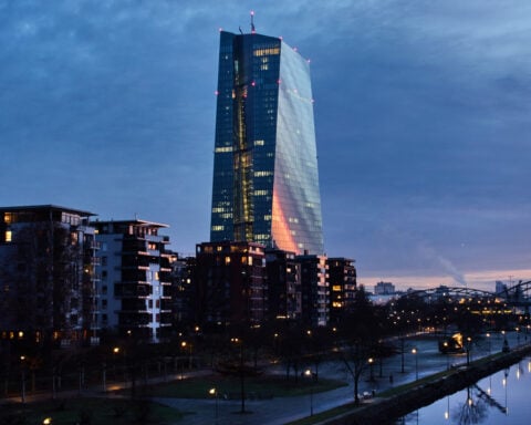 European Central Bank leaves rates unchanged with economy showing signs of modest growth