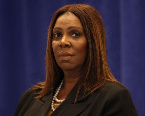 Justice Department tried to bring a third felony charge against Letitia James