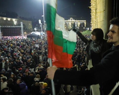 Bulgarians protest widespread graft and call for a fair election