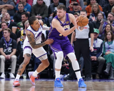 LeBron James cites 'Luka magic' as Doncic has 45-point triple-double