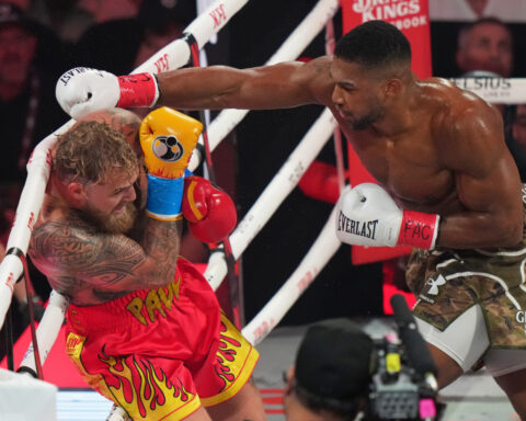 Anthony Joshua knocks out Jake Paul in 6th round to win heavyweight fight