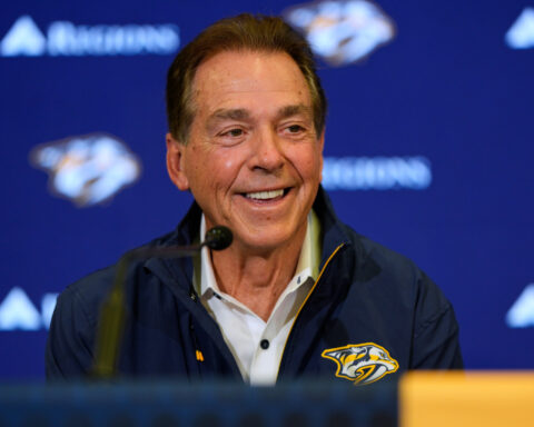 From football to hockey: Nick Saban's new role with the Nashville Predators