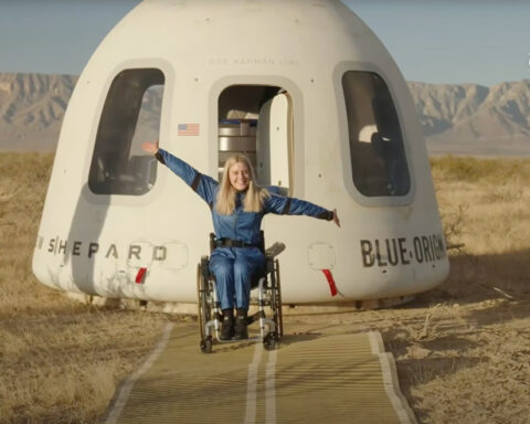 German engineer becomes first wheelchair user to travel to space