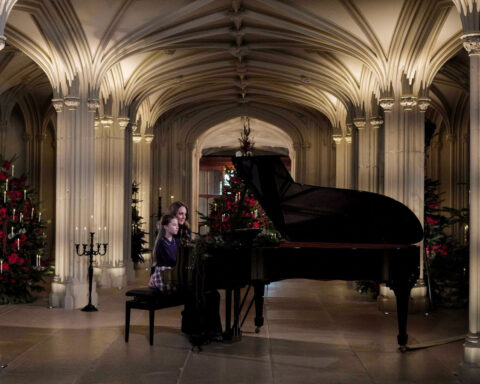 Catherine, Princess of Wales, and Princess Charlotte perform piano duet for Christmas carol service