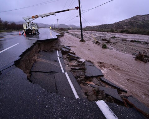 Powerful holiday storm lashes Southern California and brings flash floods, mudslides