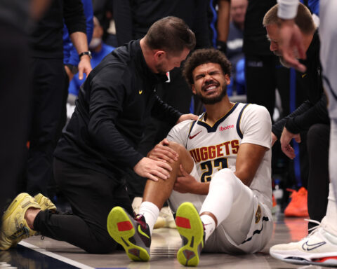 Nuggets forward Cameron Johnson avoids major knee injury but will miss a few games, AP source says