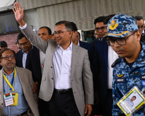 Son of former Bangladesh prime minister returns after 17 years in exile with a chance to lead