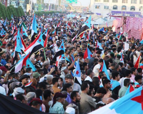 Saudi Arabia urges Yemen's separatists to leave 2 governorates as the anti-rebel coalition strains