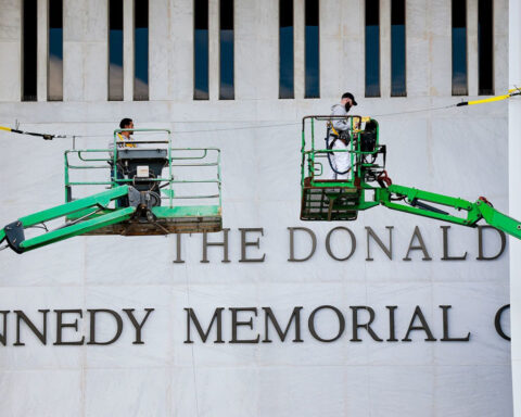 Host cancels jazz show after Trump's name added to Kennedy Center