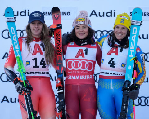 Austrian skier Scheib takes World Cup GS for her 3rd win of the season. Shiffrin places 6th